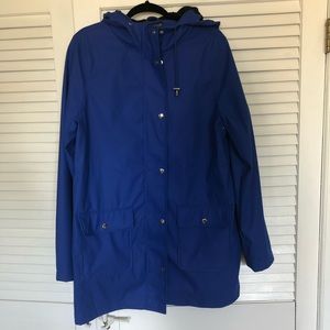 Long Tall Dally Raincoat, Blue Size 12
